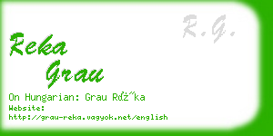 reka grau business card